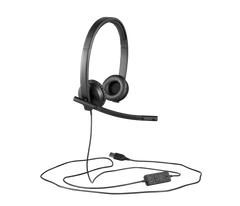 Logitech Wired H570e UC Stereo USB Headset (Black) - view 8
