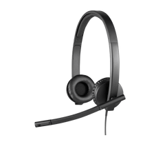 Logitech Wired H570e UC Stereo USB Headset (Black)