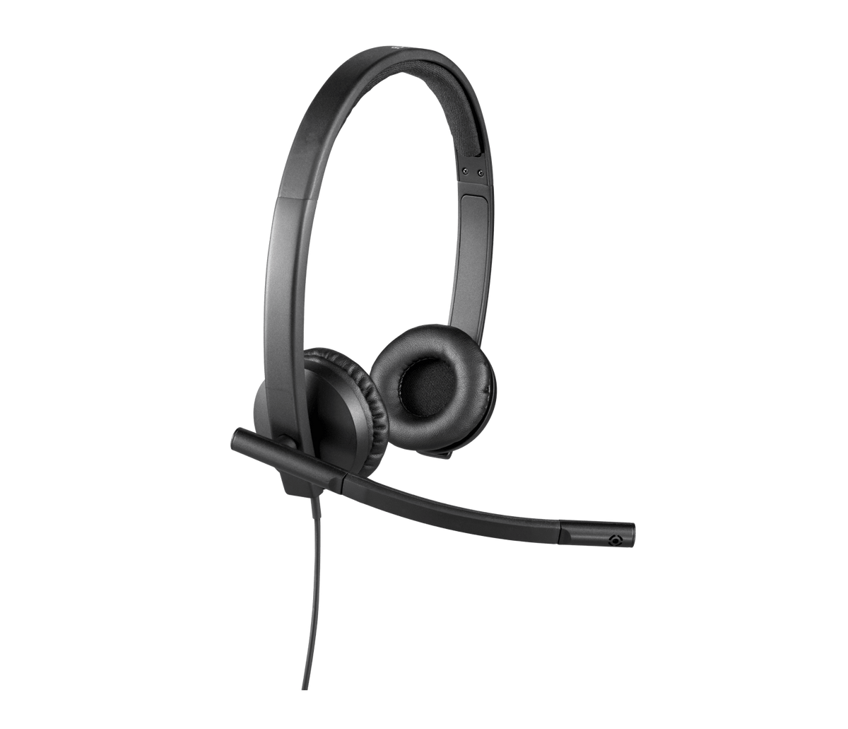Logitech Wired H570e UC Stereo USB Headset (Black) - view 5