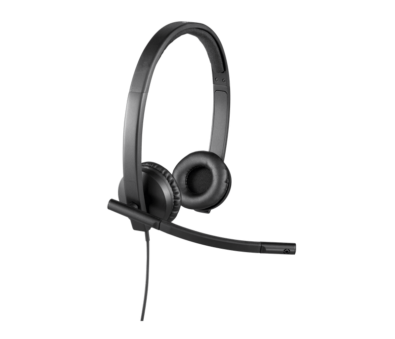 Logitech Wired H570e UC Stereo USB Headset (Black) - view 5