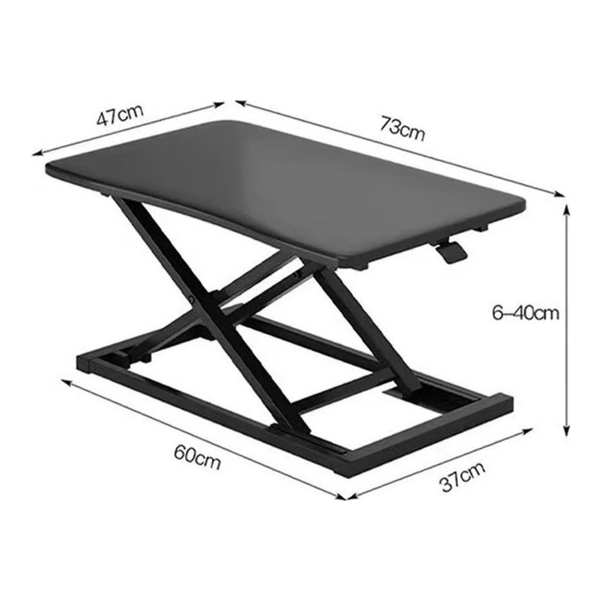 High-Quality Gas Spring Sit-Stand Desk Riser - view 3