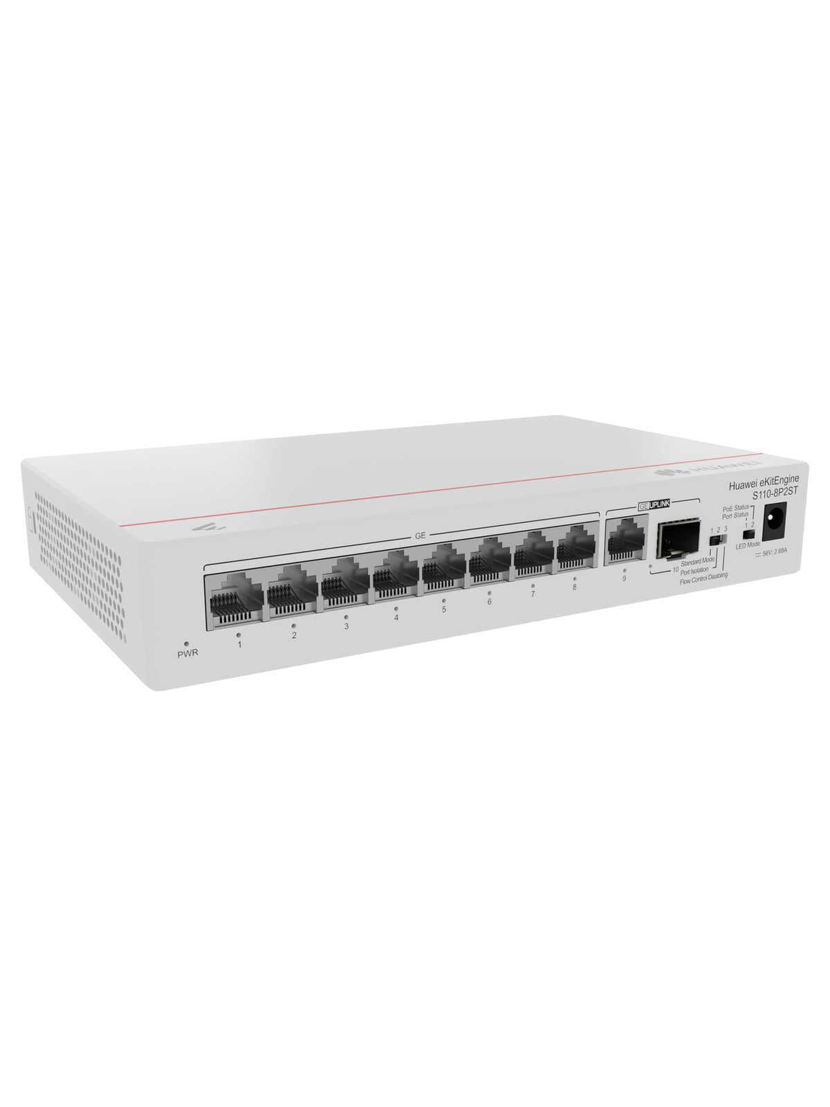 Huawei S110-8P2ST 8-Port Gigabit PoE+ Desktop Switch