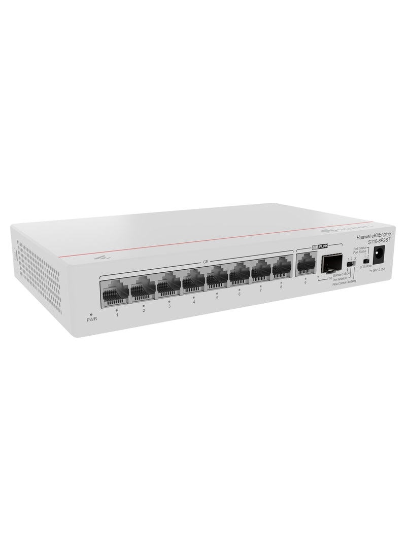 Huawei S110-8P2ST 8-Port Gigabit PoE+ Desktop Switch