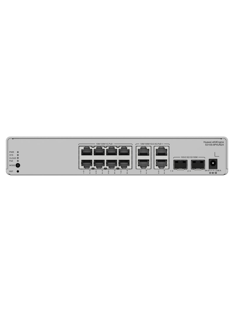 Huawei S310S-8P4UN2X 12-Port PoE+/PoE++ Managed Switch - view 3