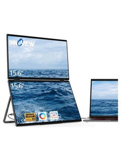 InnoView 15.6" FHD IPS Dual-Screen Portable Monitor (INVPM009)