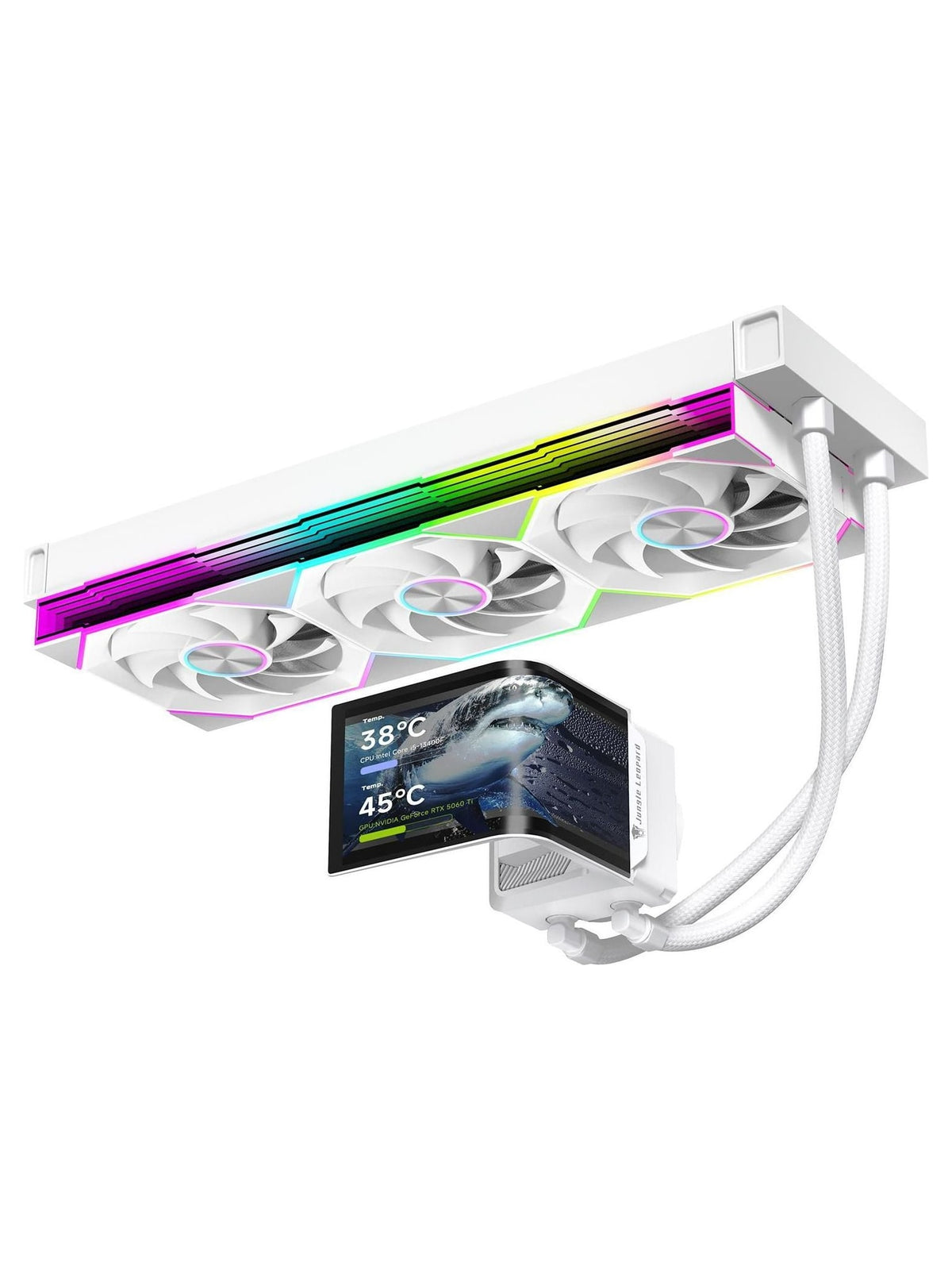 Jungle Leopard Chill Arc 360mm ARGB CPU Liquid Cooler with 6.67" AMOLED Rotatable Screen