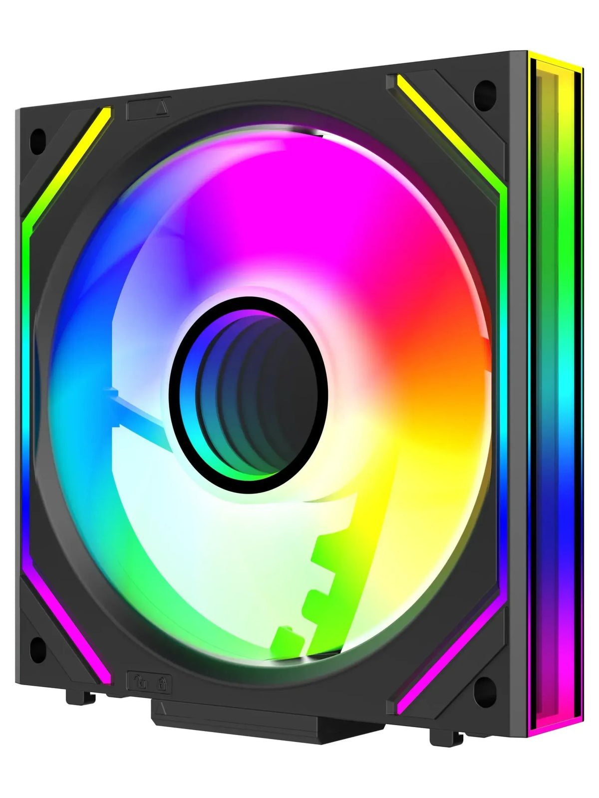 Jungle Leopard Interstellar V2 120mm ARGB PWM Infinity Mirror Fan - Black