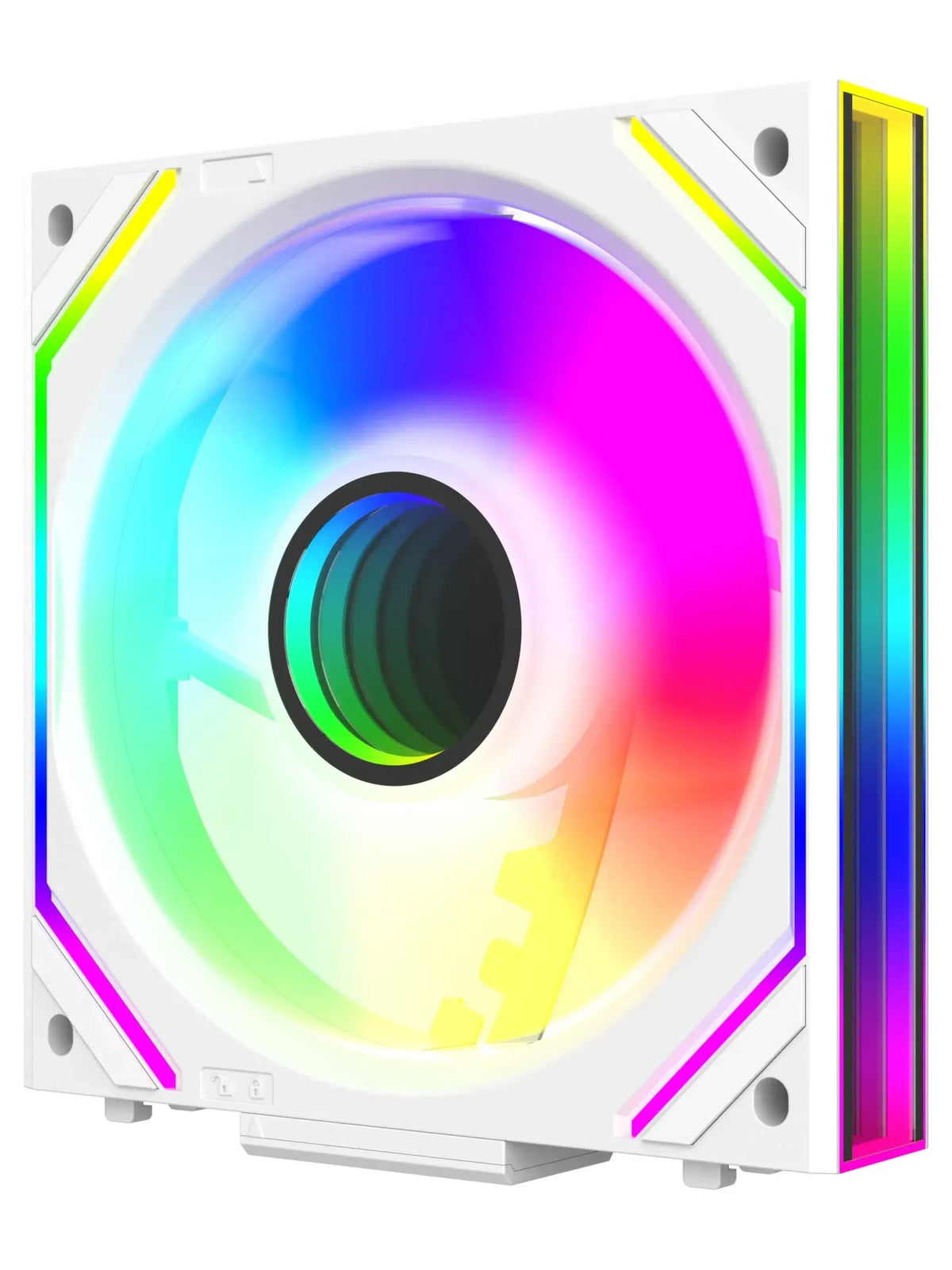 Jungle Leopard Interstellar V2 120mm ARGB PWM Infinity Mirror Fan - White - view 2
