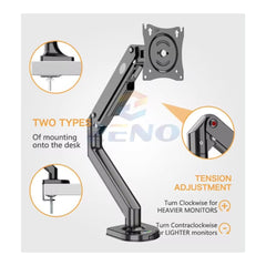 KALOC Adjustable Single Arm for Laptops up to 17.3 Inches - view 8