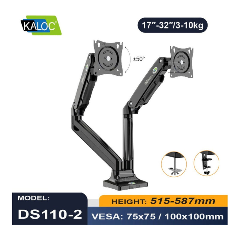 KALOC DS110-2B PRO ERGO Dual Monitor Arm - view 6
