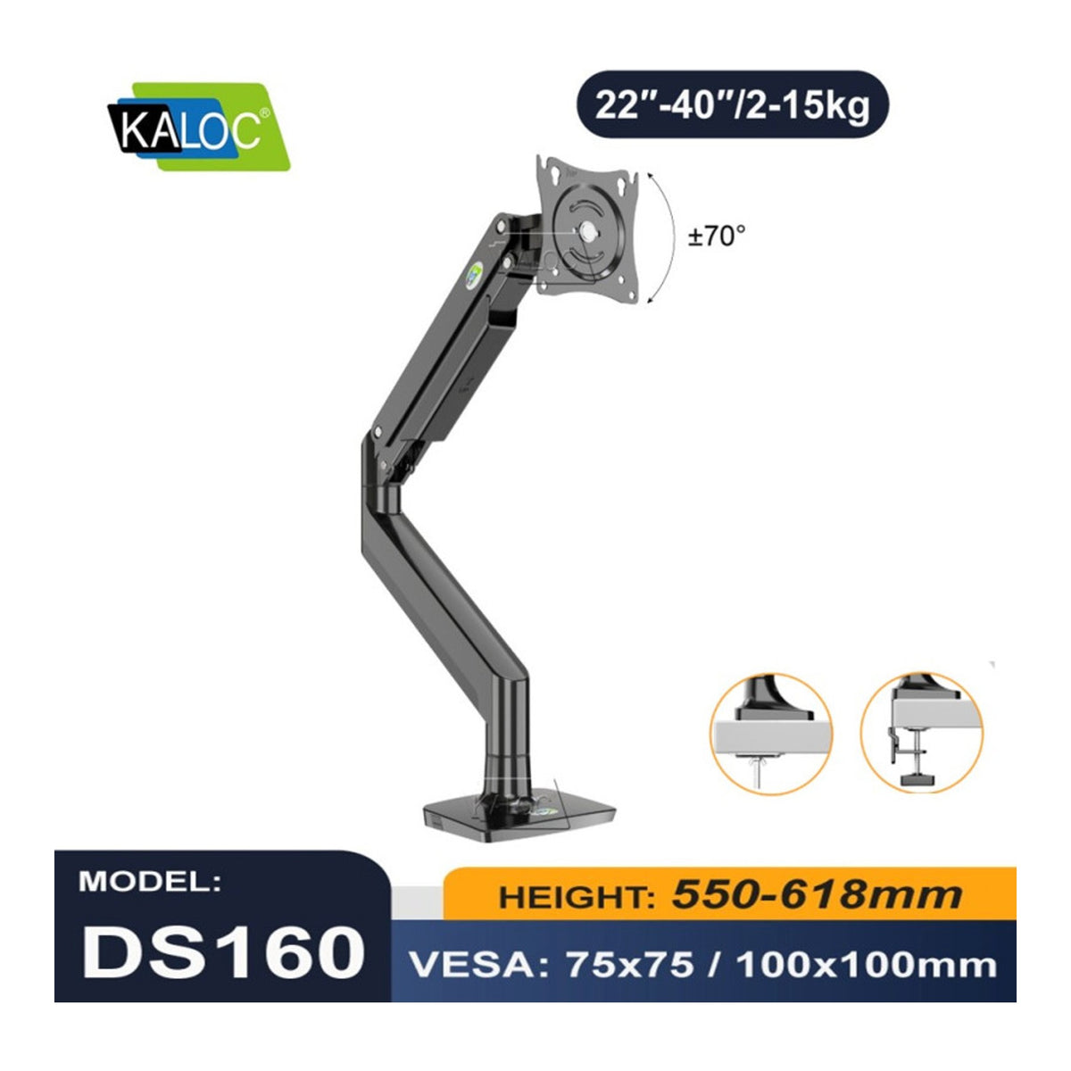 KALOC DS160 STUDIO MASTER Ergonomic Monitor Arm - view 8