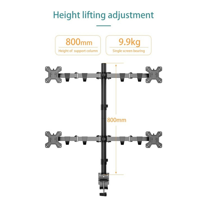 KALOC DW240J Adjustable 4 Monitor Arm