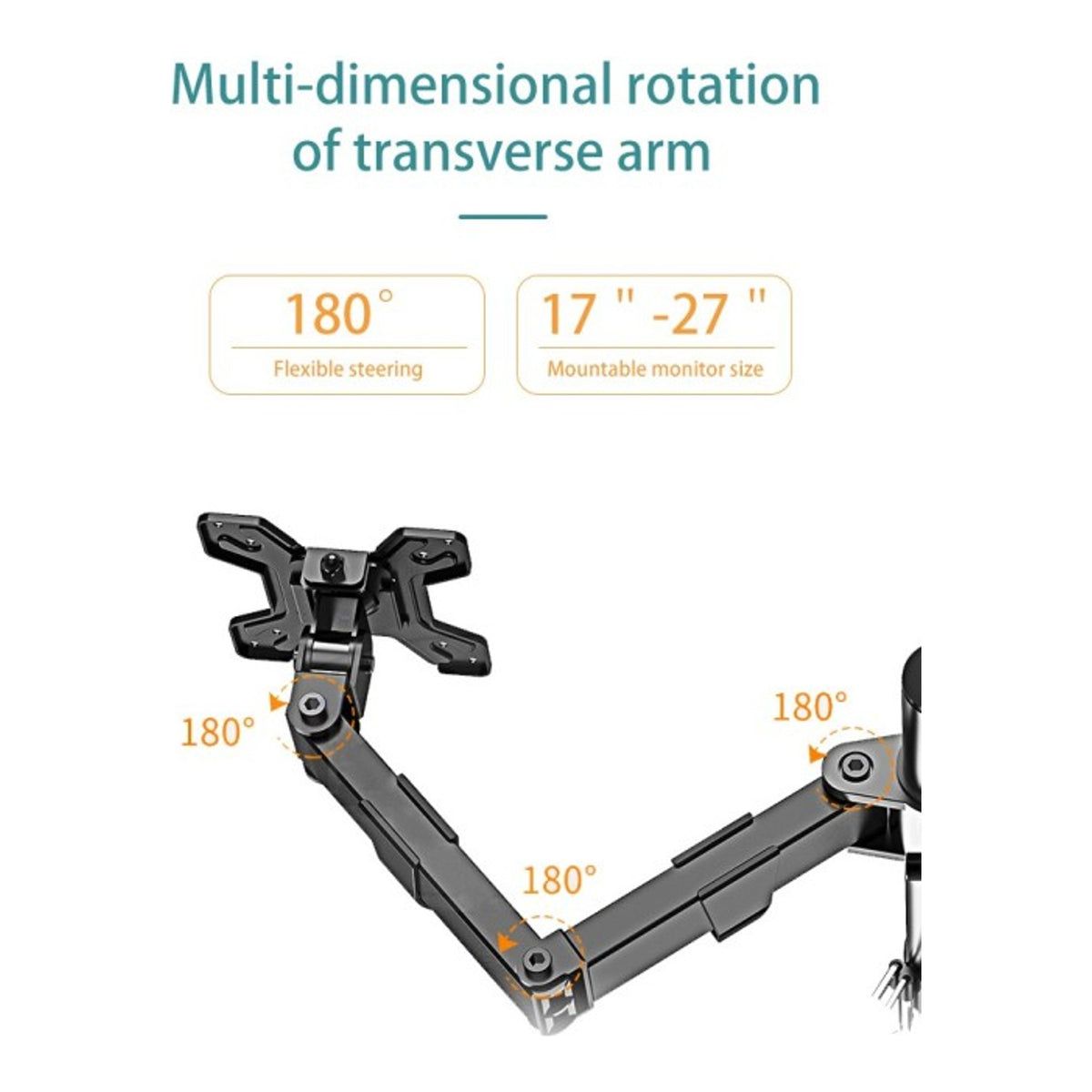 KALOC DW240J Adjustable 4 Monitor Arm - view 2