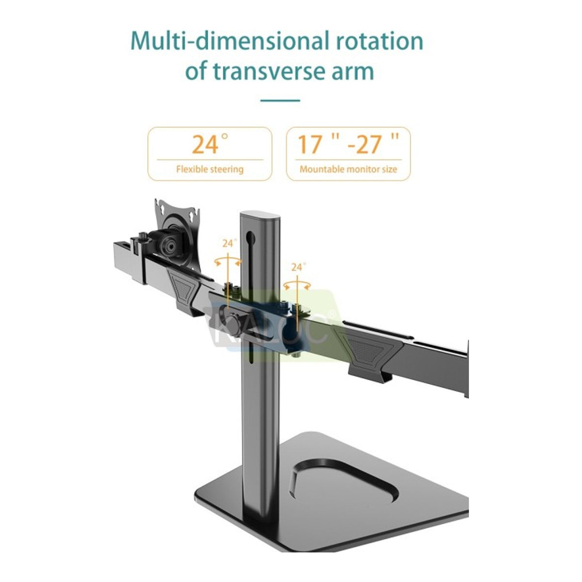 KALOC DZ220T IRONBOUND Stability DUAL Monitor Arm