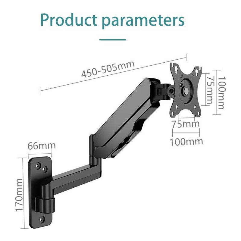 KALOC M520 STUDIO PRO Ergonomic Wall-Mount Monitor Arm