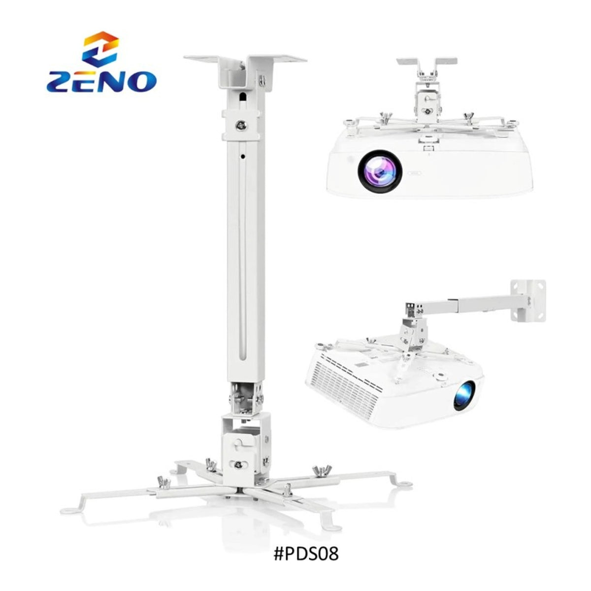 KALOC/ZENO PDS08-65W Wall and Ceiling Projector Arm Bracket - view 2