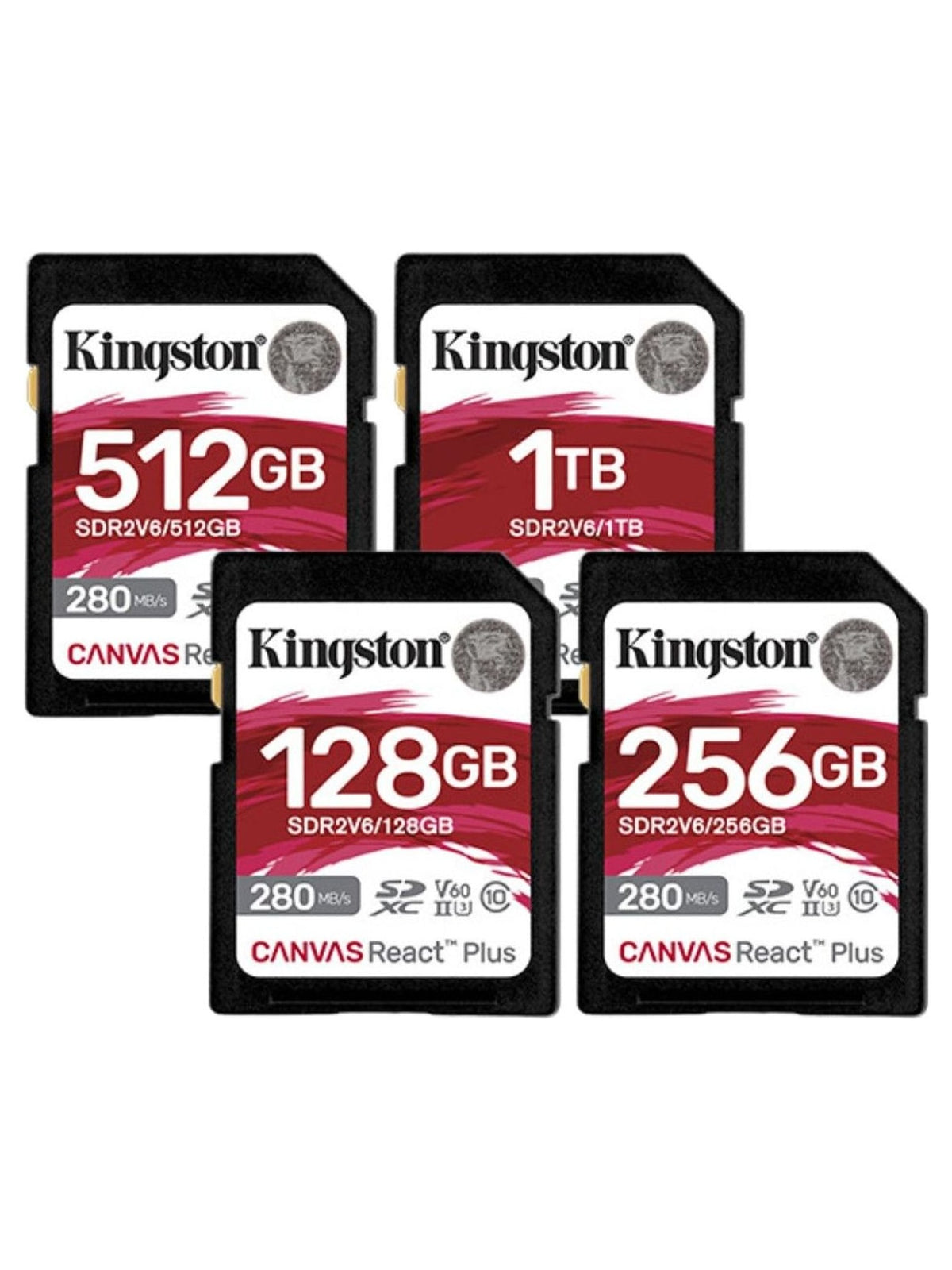 Kingston Canvas React Plus V60 512GB UHS-II SD Card