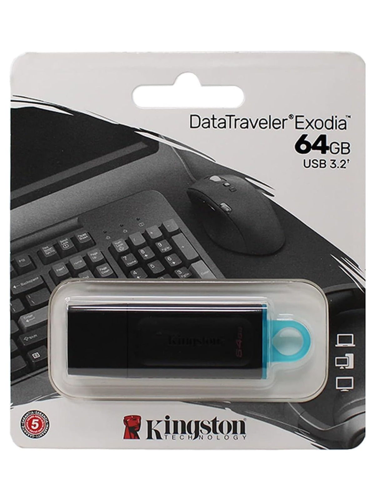 Kingston DataTraveler Exodia 512GB USB Flash Drive (Black + Yellow) - view 2