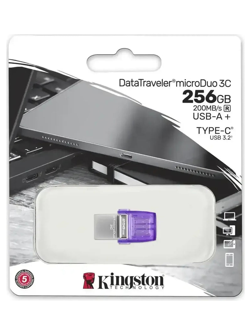 Kingston DataTraveler microDuo 3C 128GB USB Flash Drive - view 3