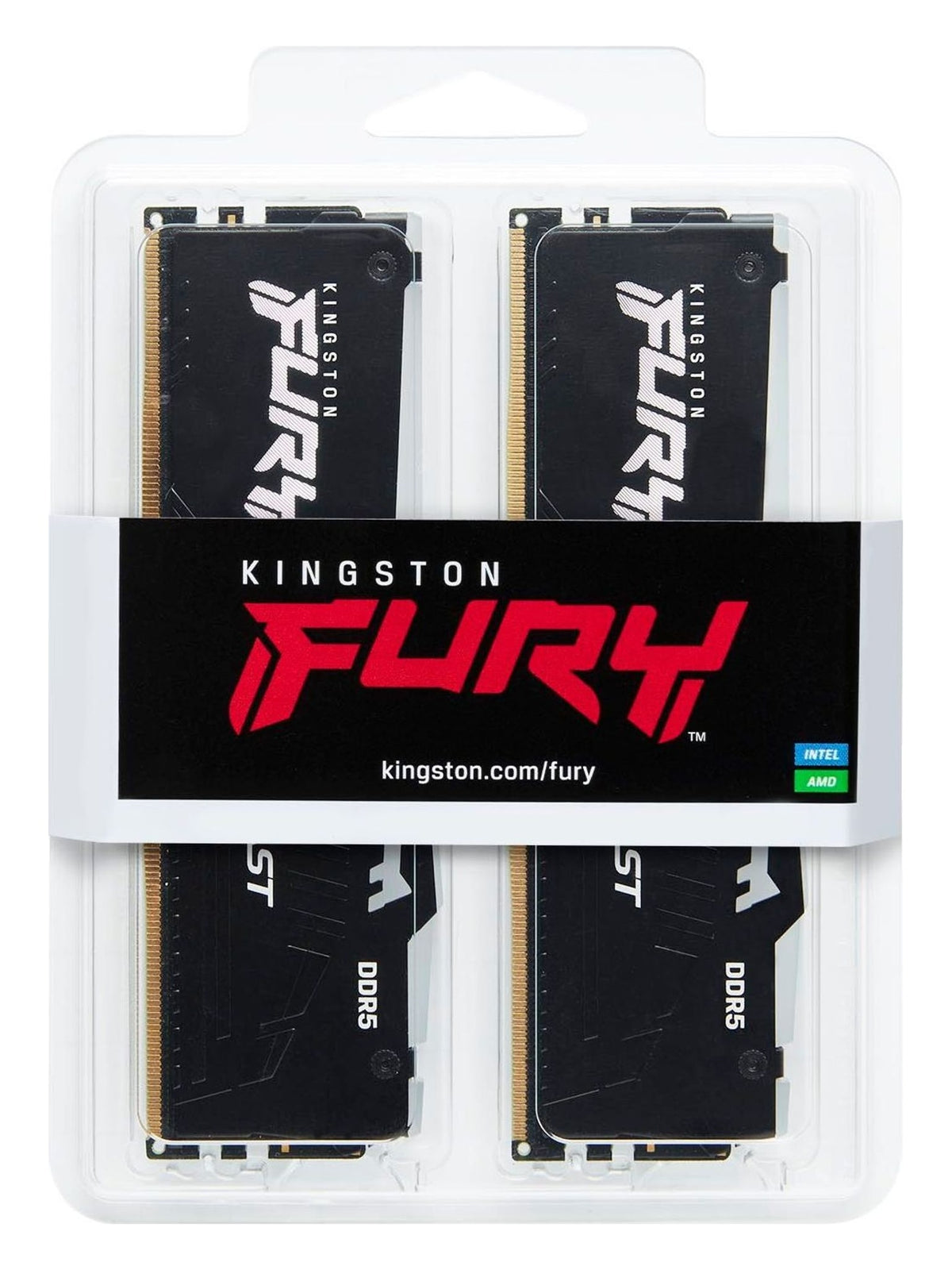Kingston FURY Beast 16GB (2x8GB) DDR5 5200MHz CL40 Desktop RAM (DIMM) - Black RGB - view 6