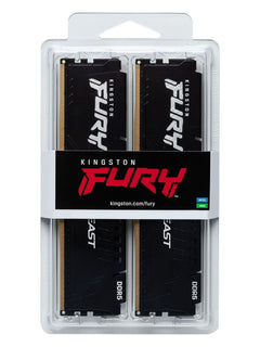 Kingston FURY Beast 16GB (2x8GB) DDR5 6000MHz CL30 Desktop RAM (DIMM) - Black - view 3