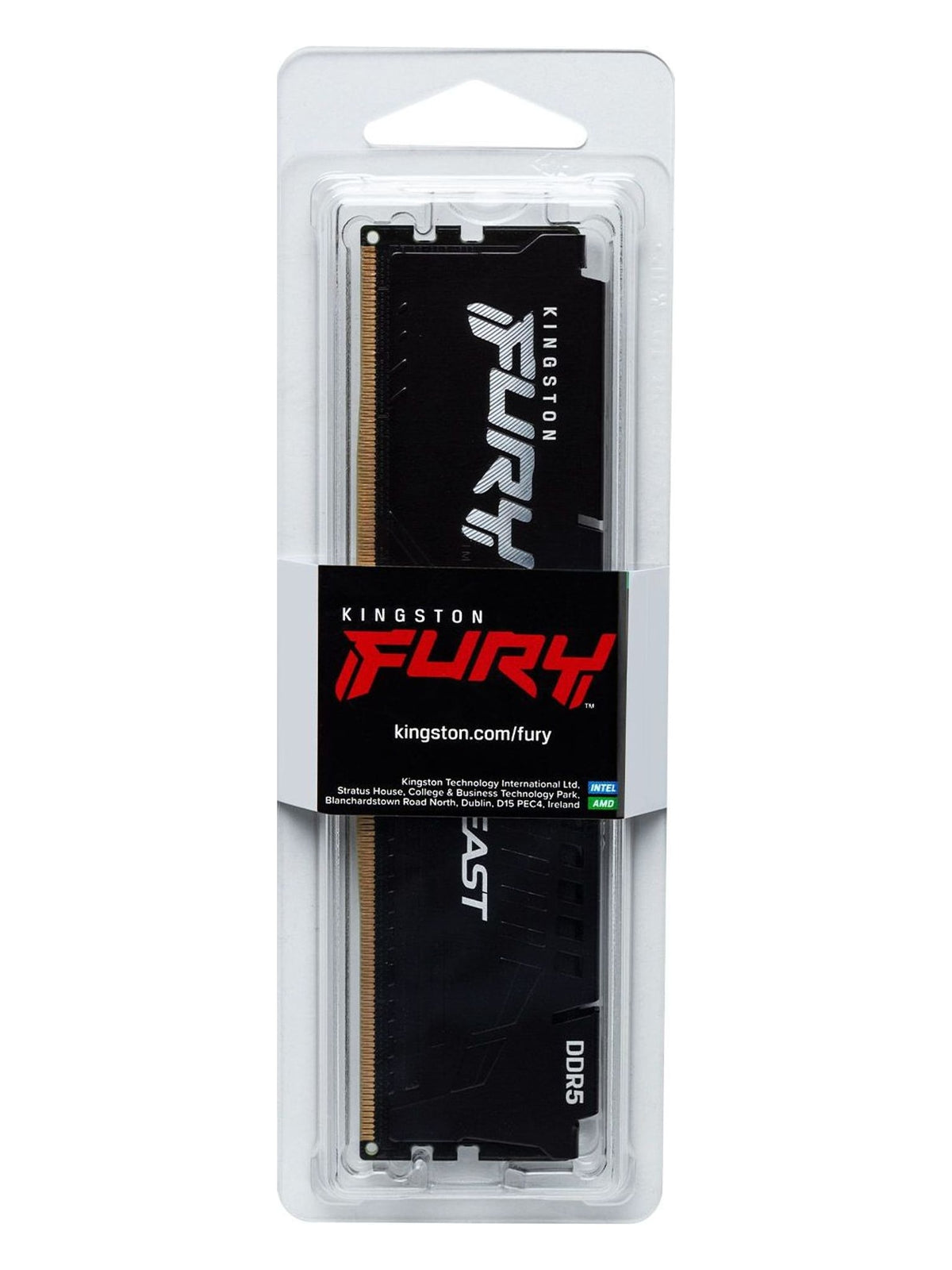 Kingston FURY Beast 16GB DDR5 5600MHz CL36 Desktop RAM (DIMM) - Black - view 3