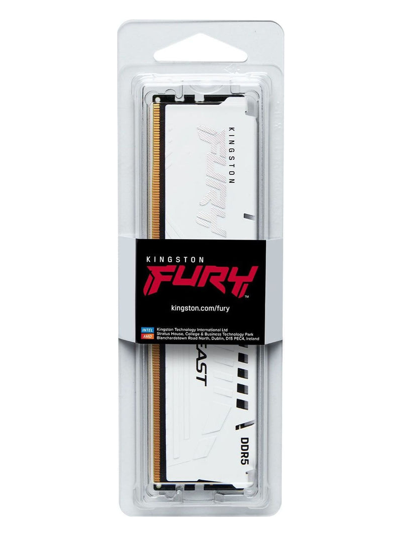 Kingston FURY Beast 16GB DDR5 6000MHz CL30 Desktop RAM (DIMM) - White - view 9