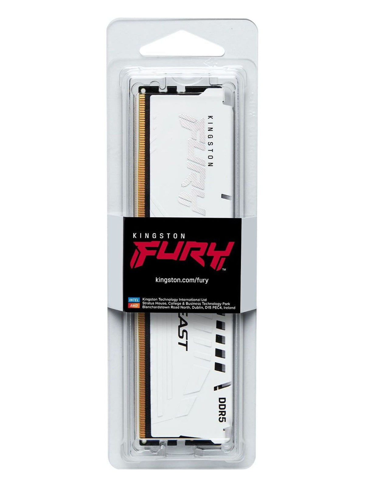 Kingston FURY Beast 16GB DDR5 6000MHz CL36 Desktop RAM (DIMM) - White - view 9