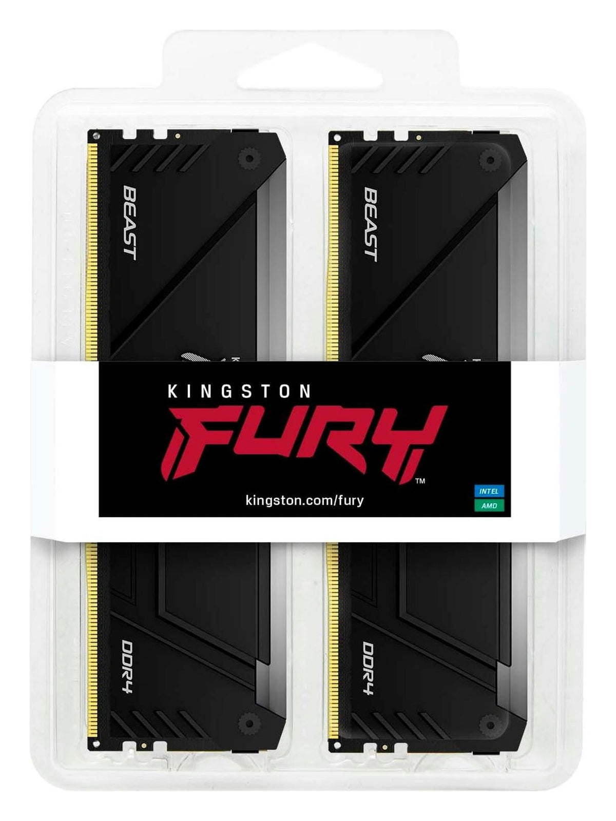 Kingston FURY Beast 64GB (2x32GB) DDR4 3600MHz CL18 Desktop RAM (DIMM) - Black RGB - view 6