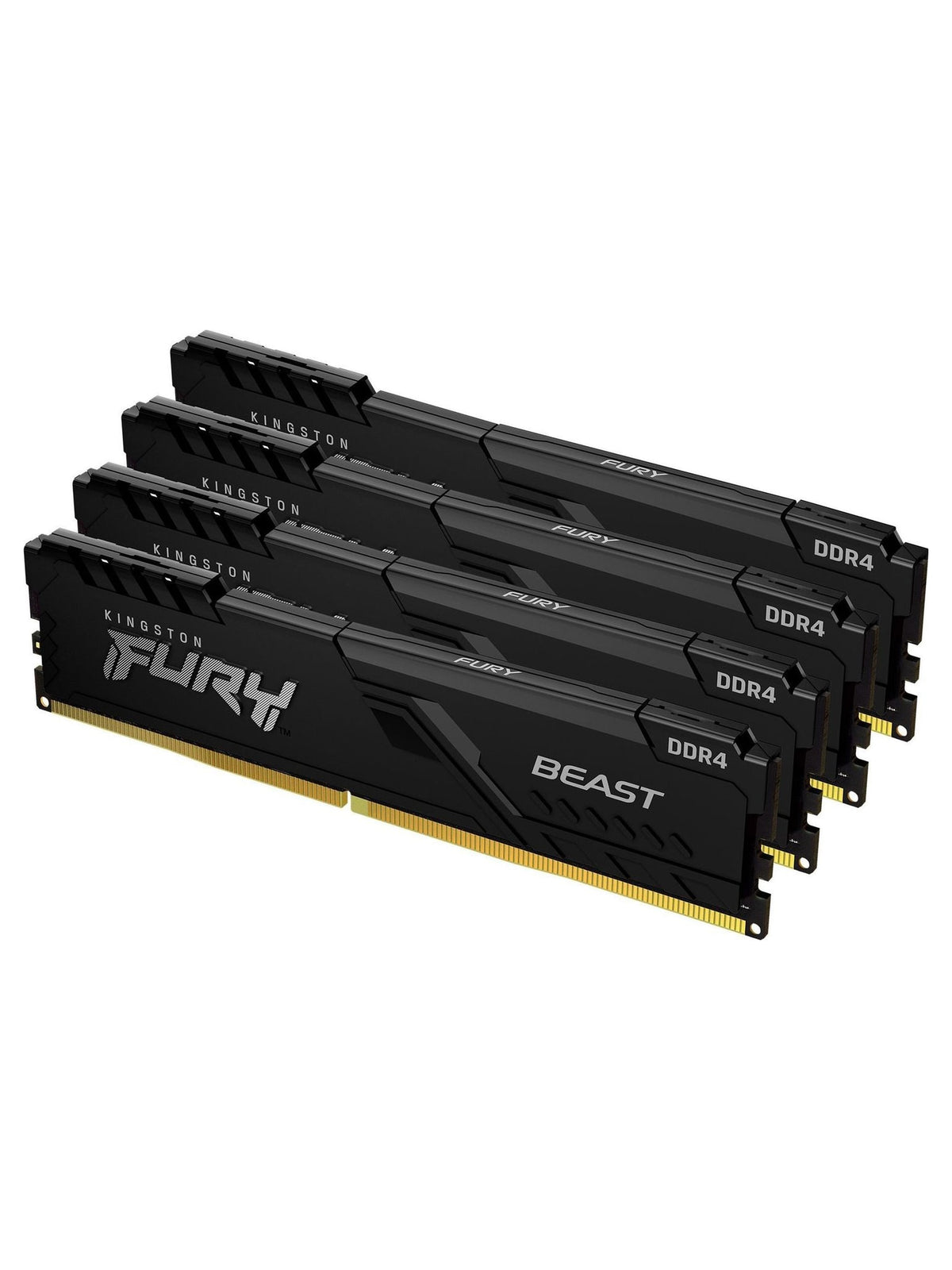 Kingston FURY Beast 64GB (4x16GB) DDR4 3600MHz CL18 Desktop RAM (DIMM) - Black - view 2
