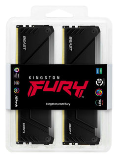 Kingston FURY Beast 64GB (4x16GB) DDR4 3600MHz CL18 Desktop RAM (DIMM) - Black RGB - view 6