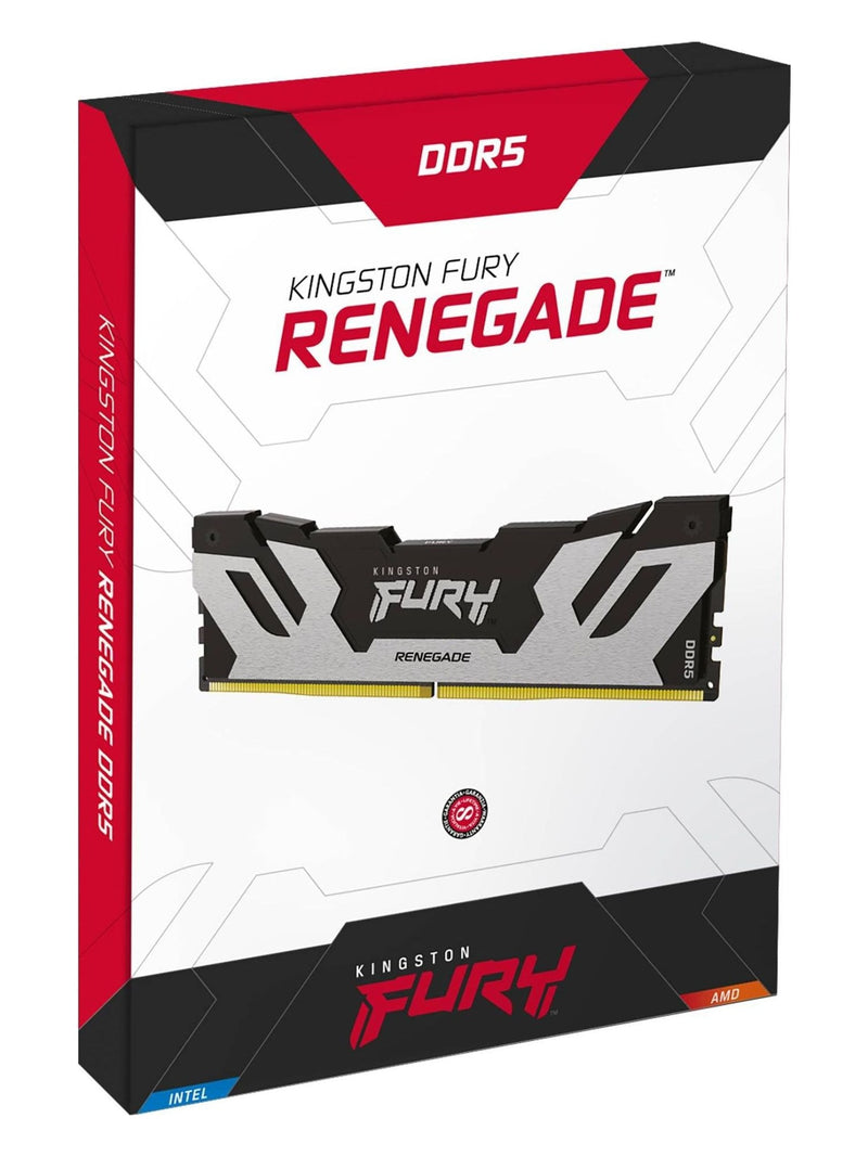 Kingston FURY Renegade 16GB DDR5 6400MHz CL32 Desktop RAM (DIMM) - Black & Silver - view 3