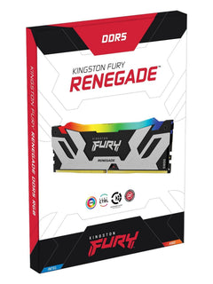 Kingston FURY Renegade 16GB DDR5 8000MHz CL38 Desktop RAM (DIMM) - Black & Silver RGB - view 6