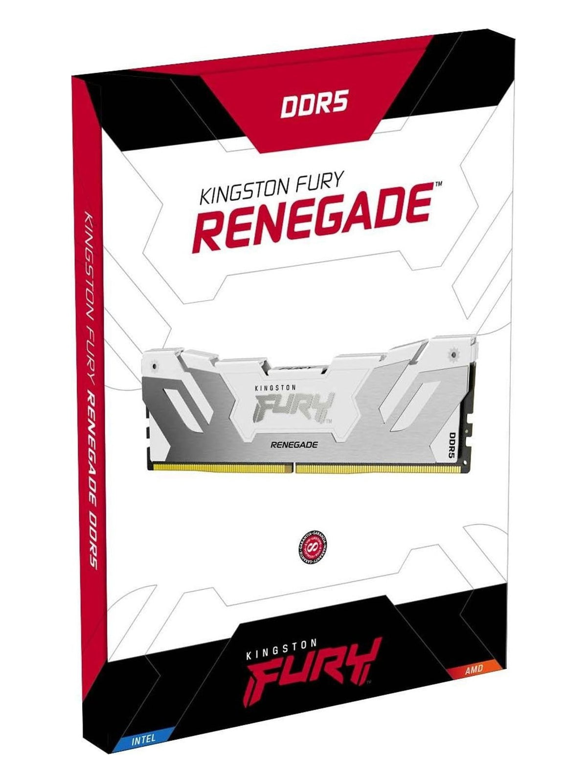 Kingston FURY Renegade 16GB DDR5 8000MHz CL38 Desktop RAM (DIMM) - White & Silver RGB - view 9