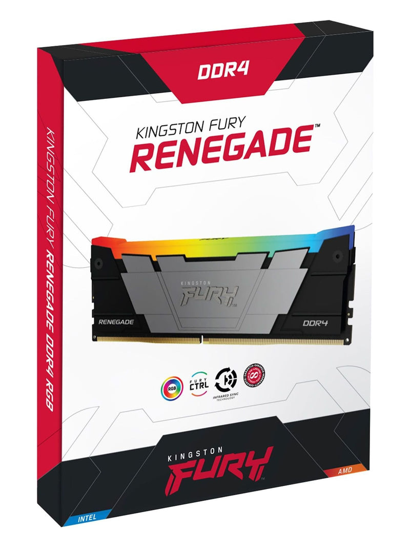 Kingston FURY Renegade 8GB DDR4 4000MHz CL19 Desktop RAM (DIMM) - Black RGB - view 6