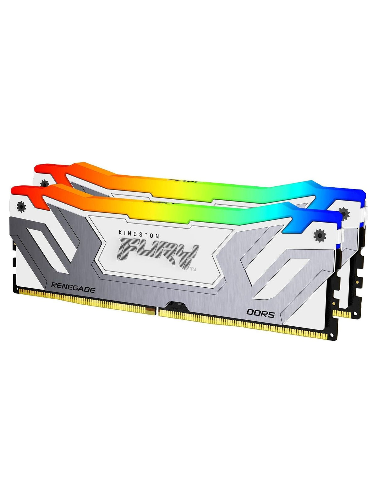 Kingston FURY Renegade White & Silver RGB 48GB (2x24GB) DDR5 8800MHz CL42 Desktop RAM (CUDIMM) - view 2