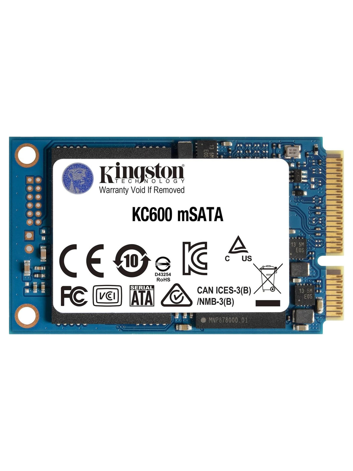 Kingston KC600 512GB mSATA SSD - view 2