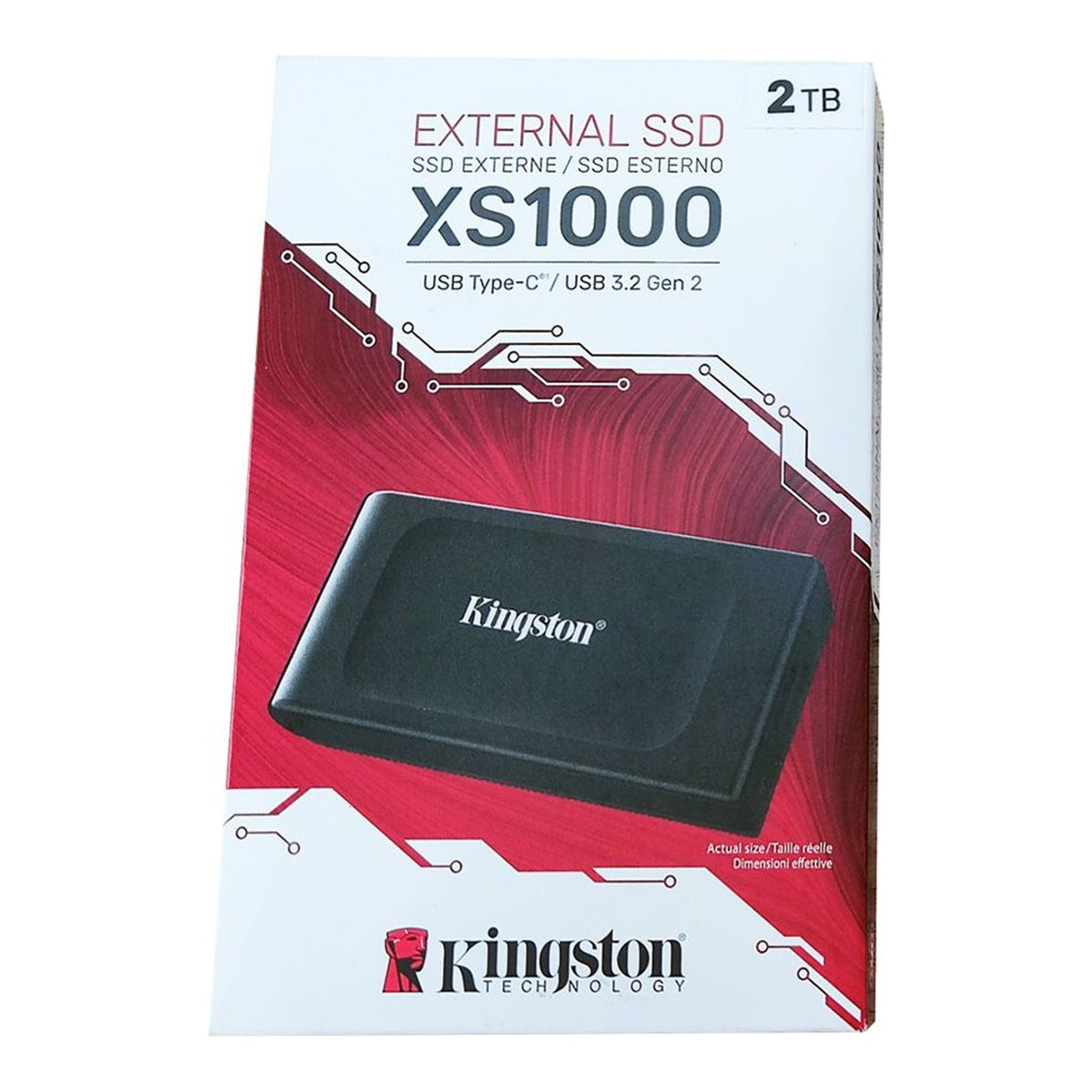 Kingston XS1000 2TB Portable SSD USB-C & USB-A - view 2
