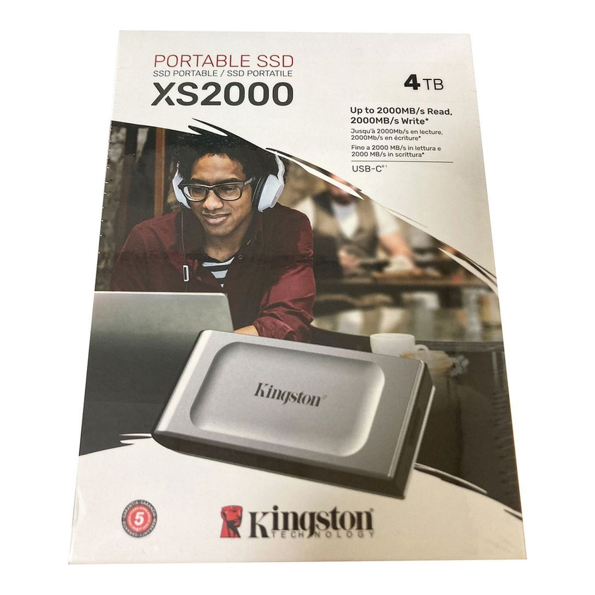 Kingston XS2000 4TB Portable SSD USB-C - view 2