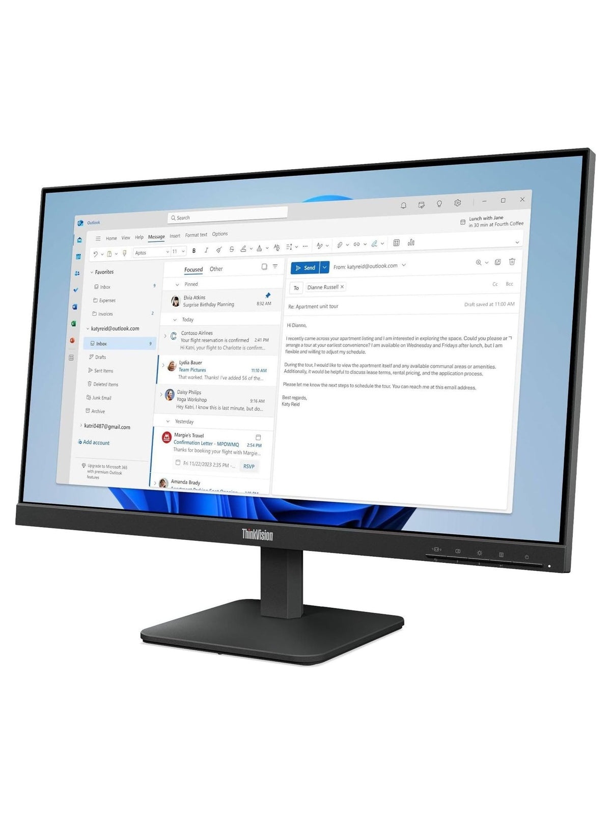 Lenovo ThinkVision S24-4e 23.8" FHD 100Hz IPS Monitor