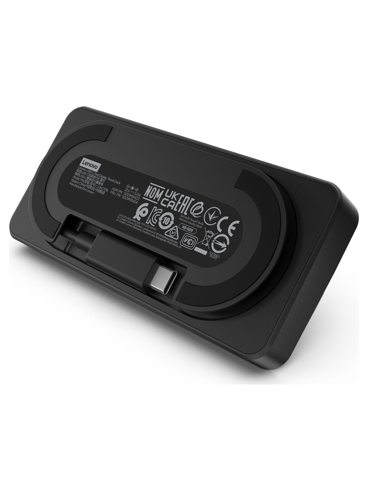 Lenovo USB-C Dual Display Travel Dock, HDMI 2.1 + DisplayPort 1.4, Gigabit Ethernet - view 4