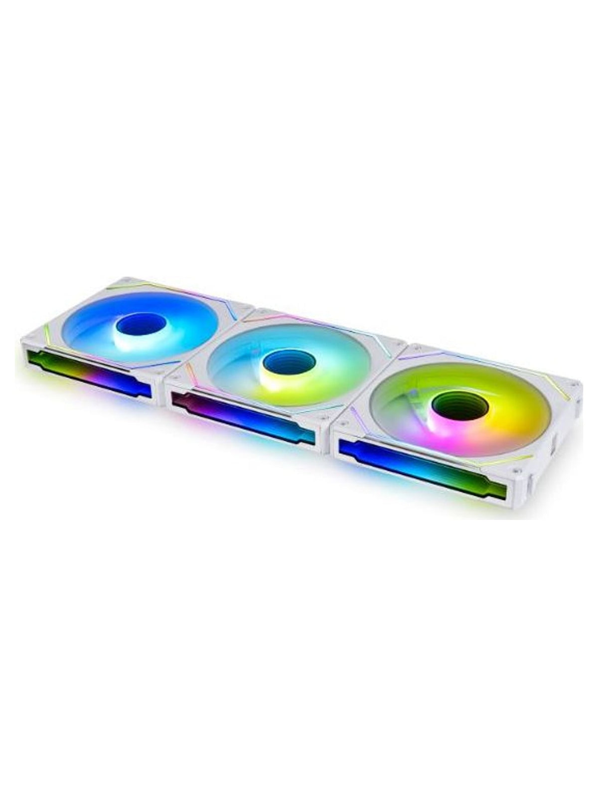 Lian Li UNI FAN SL-INF 120mm Infinity Mirror ARGB Fan Triple Pack with Controller - White - view 2
