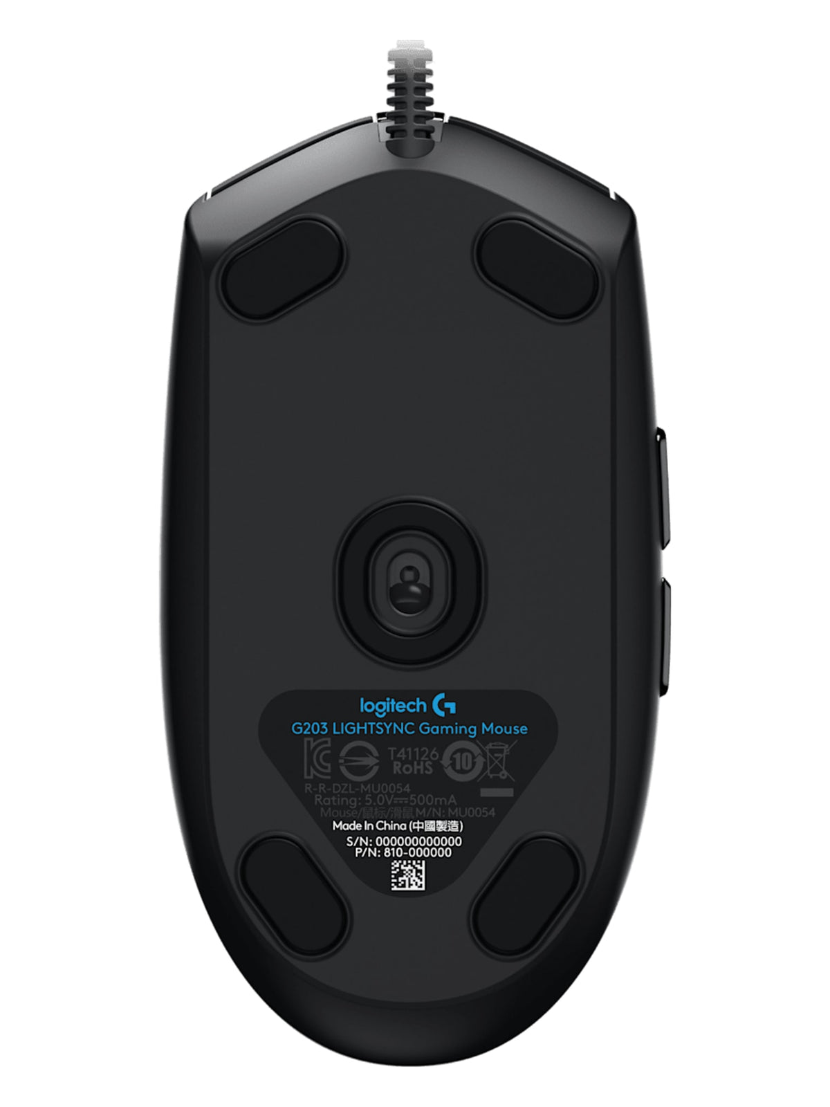 Logitech G102 LIGHTSYNC Wired Gaming Mouse, 8000 DPI RGB, 6 Buttons - Black - view 4