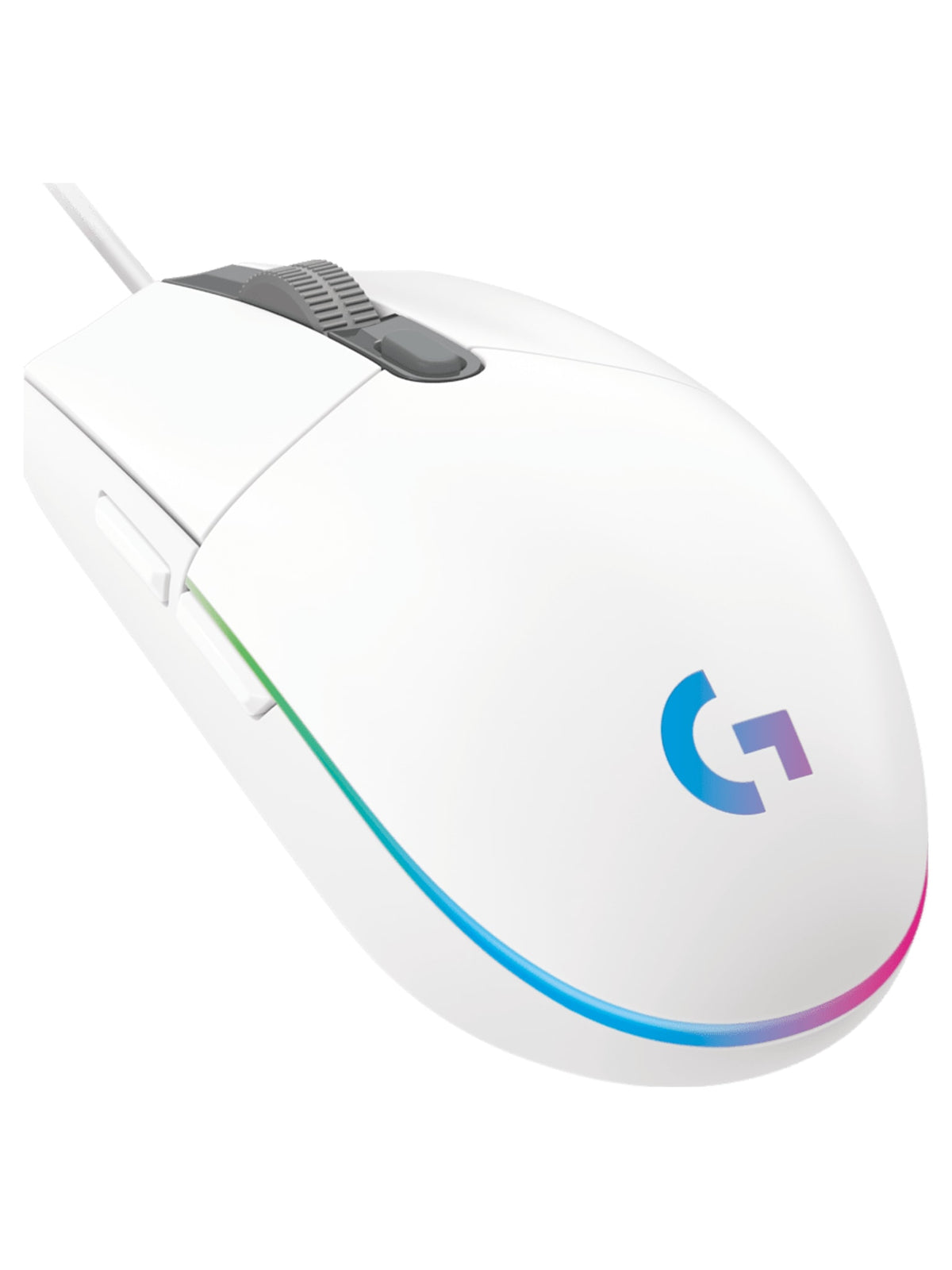 Logitech G102 LIGHTSYNC Wired Gaming Mouse, 8000 DPI RGB, 6 Buttons - White - view 7