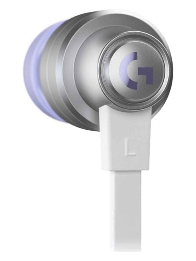 Logitech G333 Wired Gaming Earphones with Mic, Dual Drivers, 3.5mm and USB-C - White - view 8