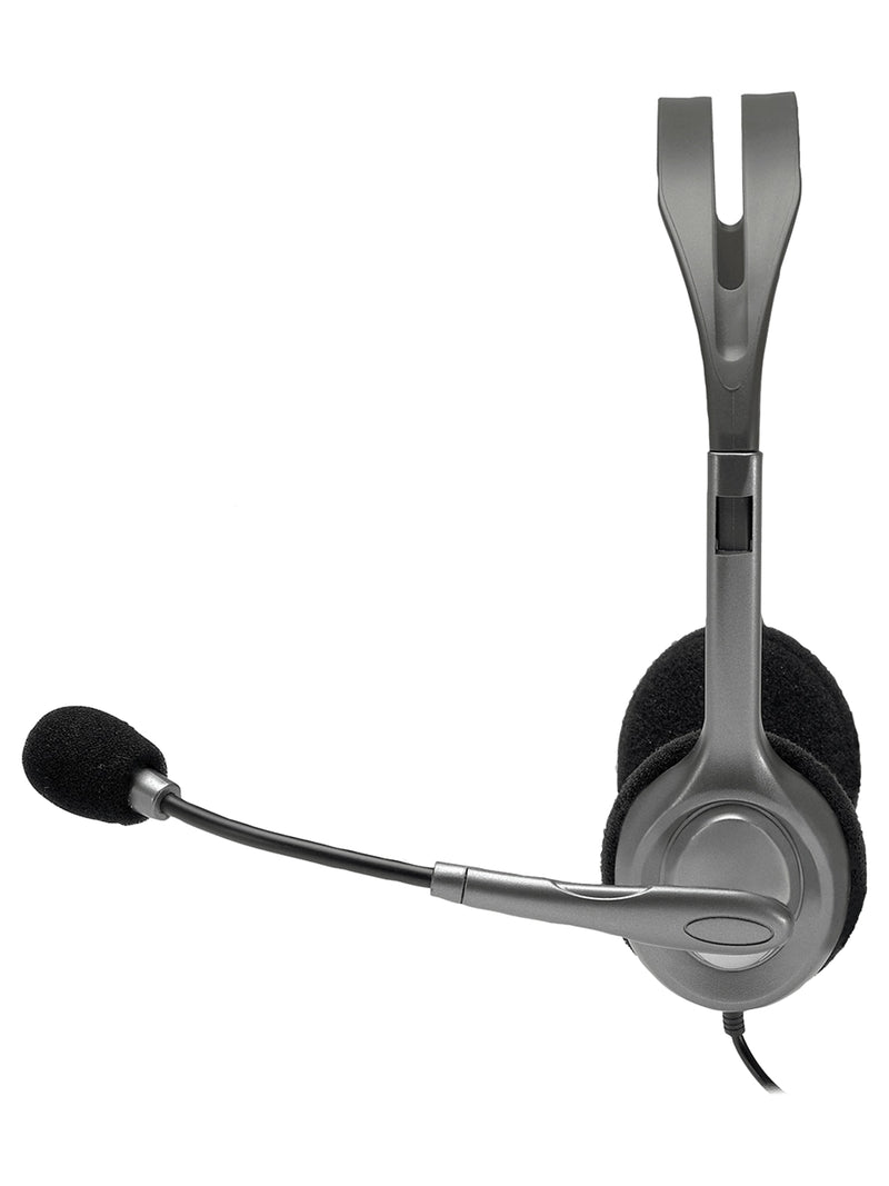 Logitech H110 Wired Stereo Headset with Rotating Mic, Dual 3.5mm Plugs - view 2