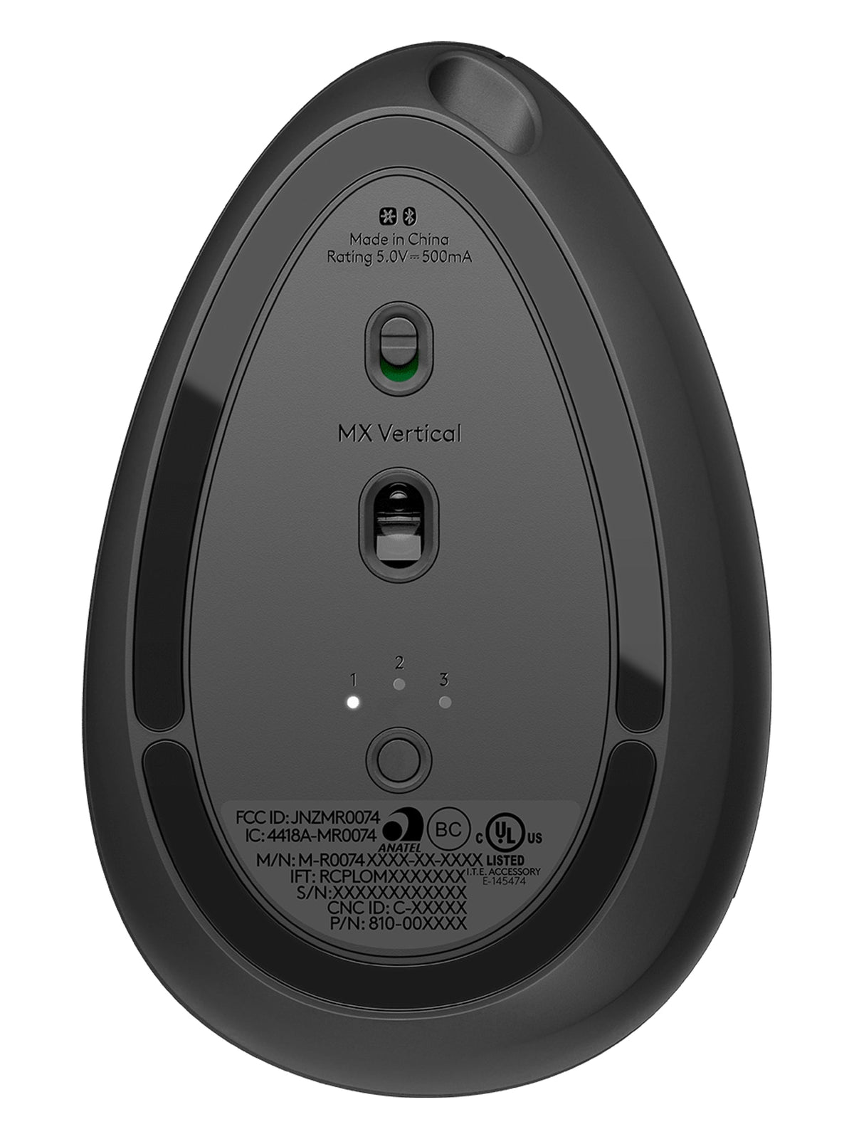 Logitech MX Vertical Ergonomic Wireless Mouse, 4000 DPI, Bluetooth and Unifying - view 5