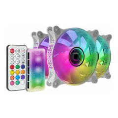Mars Gaming MF-3D KIT 3x 120mm Infinity Mirror ARGB Fans with Controller & Remote - view 3