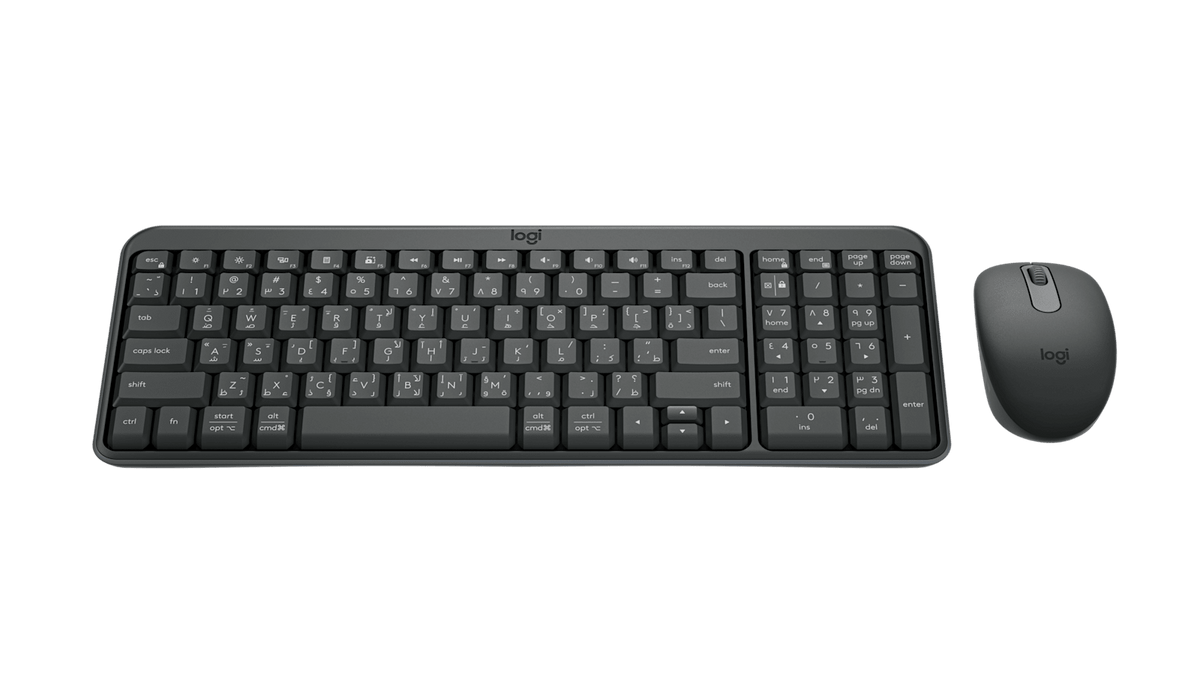 Logitech Wireless Combo MK250 (EN-AR/Graphite) - view 2
