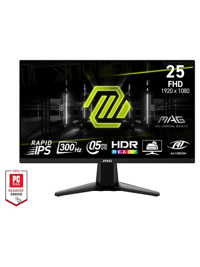 MSI 24.5" MAG 255XF Full HD 300Hz Rapid IPS Gaming Monitor